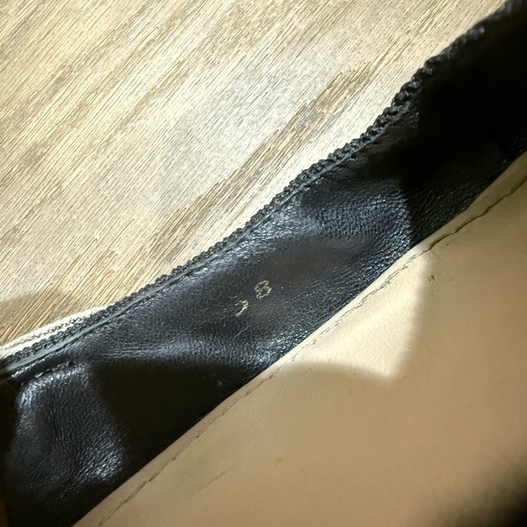 Dior Black and Cream Slingback Heels - Picture 5 of 10